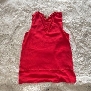 MICHAEL Michael Kors Vivid Red V-Neck Tank Top